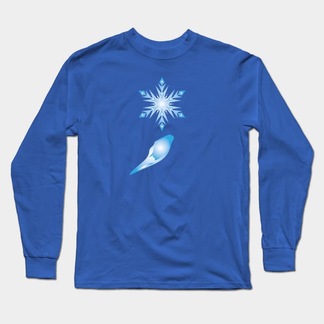 Semicolon Snowflake Long Sleeve T-Shirt by InsomniaStudios